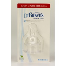 Nipple Dr. Brown's Wide Neck Level 1 newborn